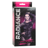 Radiance Long Sleeve Black Mesh Bodysuit – Rhinestone Lingerie Bodystocking
